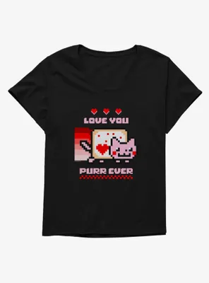 Nyan Cat Love You Purr Ever Womens T-Shirt Plus