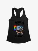 Nyan Cat Born To Ride Womens Tank Top