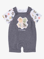 Harry Potter Hogwarts House Crest Infant Overalls — BoxLunch Exclusive