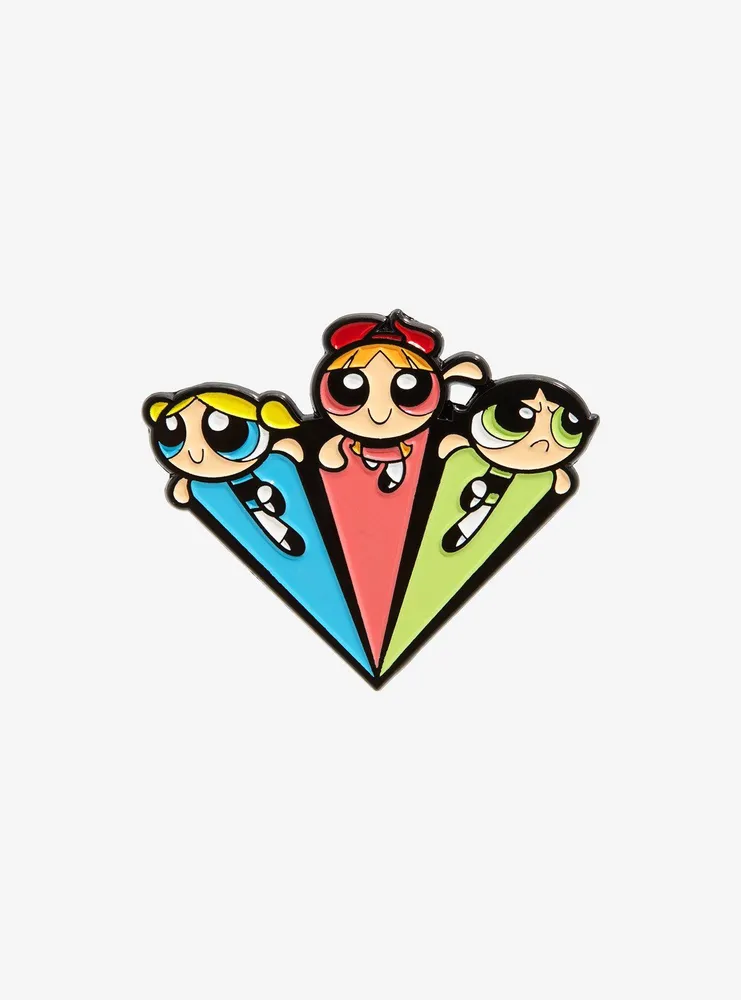 The Powerpuff Girls Flying Trio Enamel Pin