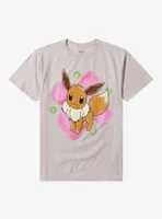 Pokemon Eevee Flowers Boyfriend Fit Girls T-Shirt