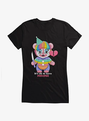 Hot Topic Clown It's Ok To Have Feelings Girls T-Shirt