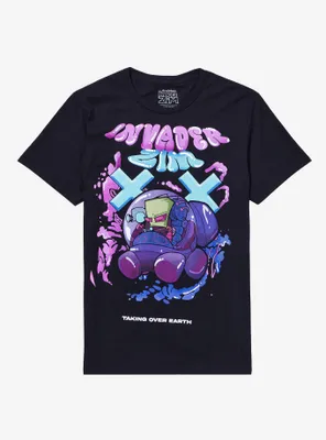 Invader Zim Taking Over Earth Boyfriend Fit Girls T-Shirt