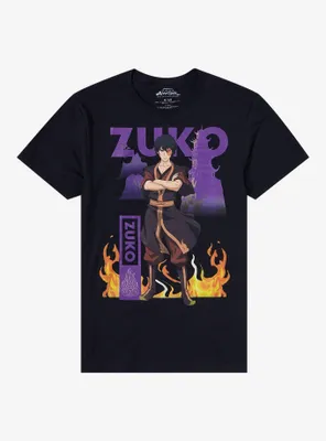Avatar: The Last Airbender Zuko Purple Boyfriend Fit Girls T-Shirt