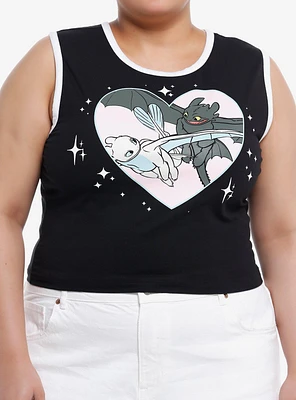 How To Train Your Dragon Toothless & Light Fury Girls Tank Top Plus