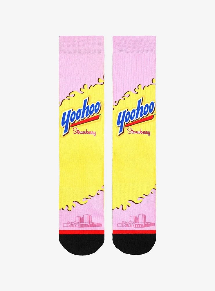 Strawberry Yoo-Hoo Crew Socks