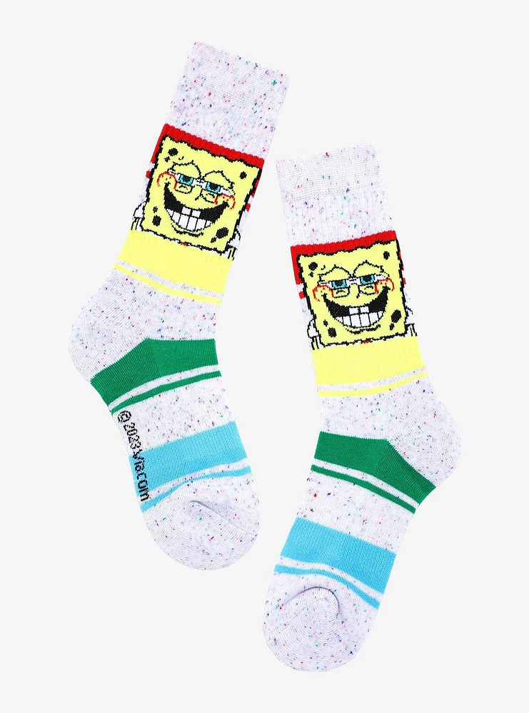 SpongeBob SquarePants Smile Speckled Crew Socks