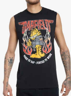 Garfield Biker Muscle Tank Top