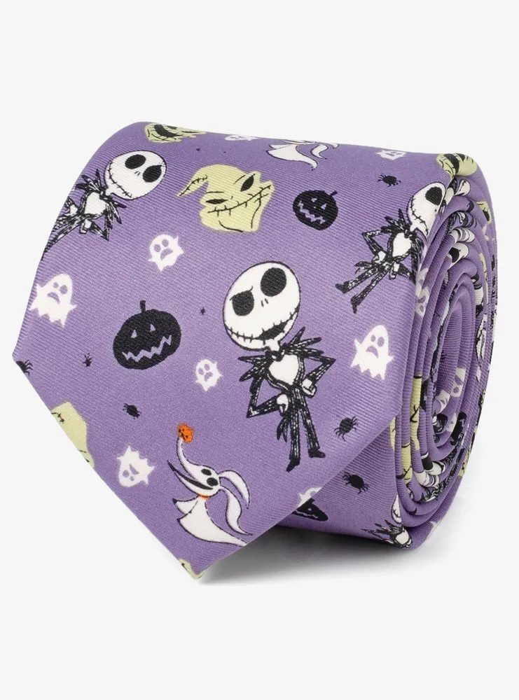 Disney Nightmare Before Christmas Purple Tie