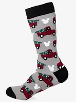 Disney Mickey Mouse Truck Grey Crew Socks