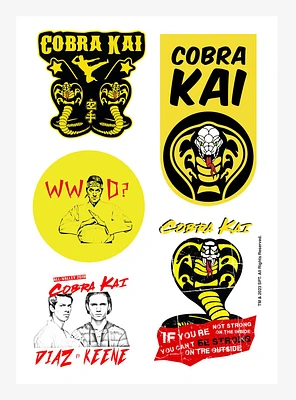 Cobra Kai Logos Diaz Vs Keene Kiss-Cut Sticker Sheet