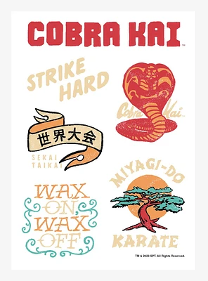 Cobra Kai Dojo Logo Stamps Kiss-Cut Sticker Sheet