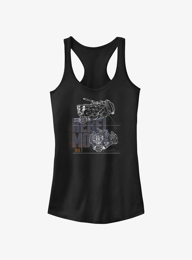 Rebel Moon Ships Girls Tank