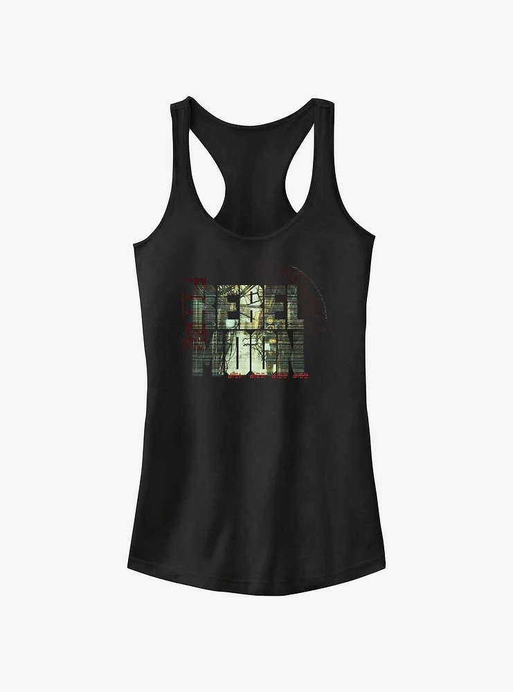 Rebel Moon Urban Graphic Logo Girls Tank