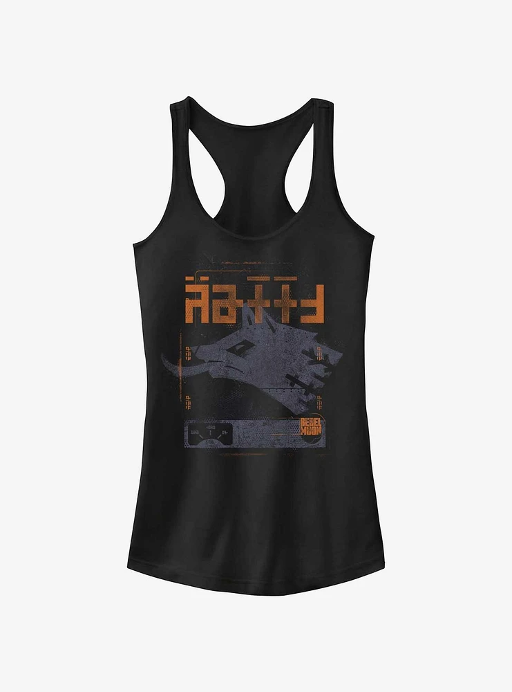 Rebel Moon Wolf Crest Girls Tank