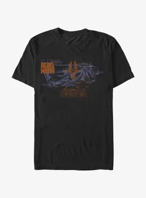 Rebel Moon Imperium Fighter Diagram T-Shirt