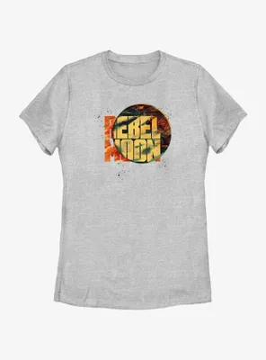 Rebel Moon Splatters Logo Womens T-Shirt
