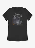 Rebel Moon Ships Womens T-Shirt