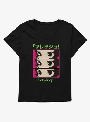 Betty Boop Green Eyes Womens T-Shirt Plus