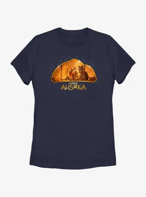 Star Wars Ahsoka Mural Womens T-Shirt