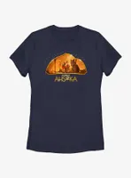Star Wars Ahsoka Mural Womens T-Shirt