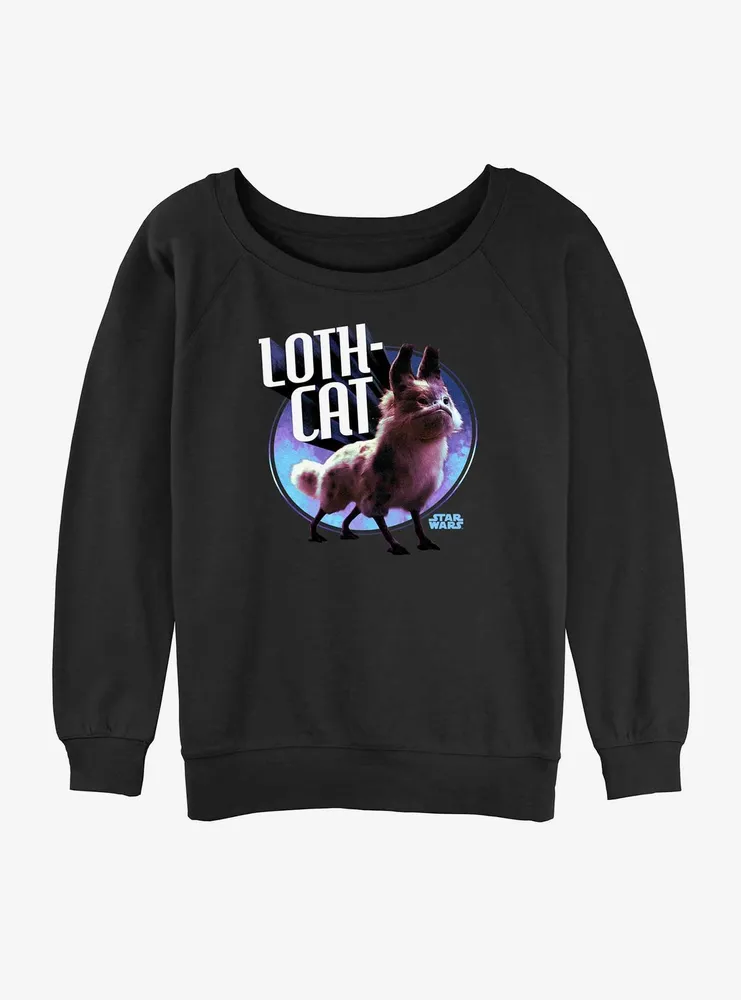 Star Wars Ahsoka Loth-Cat Womens Slouchy Sweatshirt BoxLunch Web Exclusive