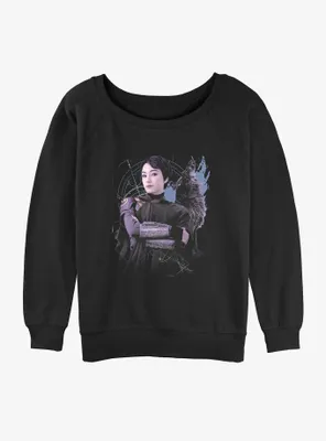 Star Wars Ahsoka Sabine Wren and Loth-Wolf Womens Slouchy Sweatshirt