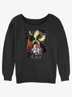 Star Wars Ahsoka Hera Syndulla And Chopper Womens Slouchy Sweatshirt