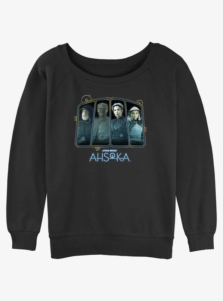 Star Wars Ahsoka Villain Panels Womens Slouchy Sweatshirt