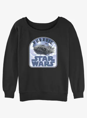 Star Wars Ahsoka Purrgil Womens Slouchy Sweatshirt