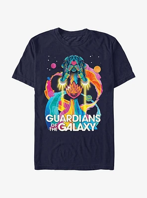 Marvel Guardians Of The Galaxy Psychedelic Ship T-Shirt