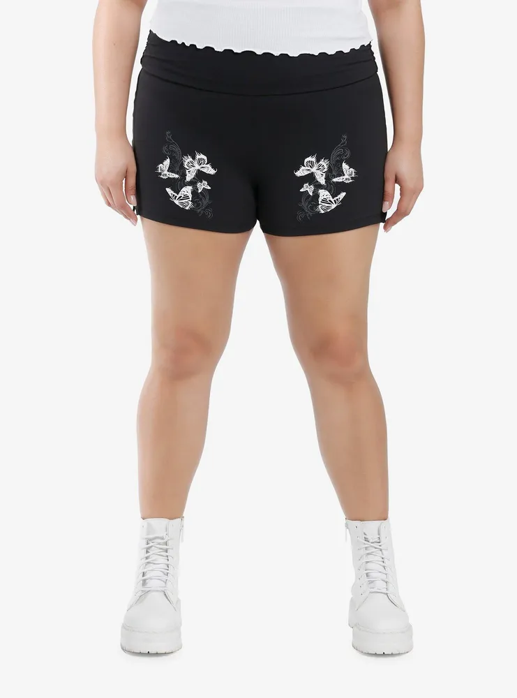 Black Butterfly Shorts