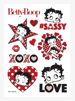 Betty Boop Sassy Polka Dot Love Kiss-Cut Sticker Sheet