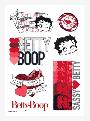 Betty Boop Love Myself Kiss-Cut Sticker Sheet
