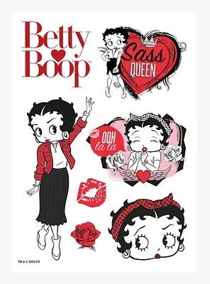 Betty Boop Sass Queen Kiss-Cut Sticker Sheet