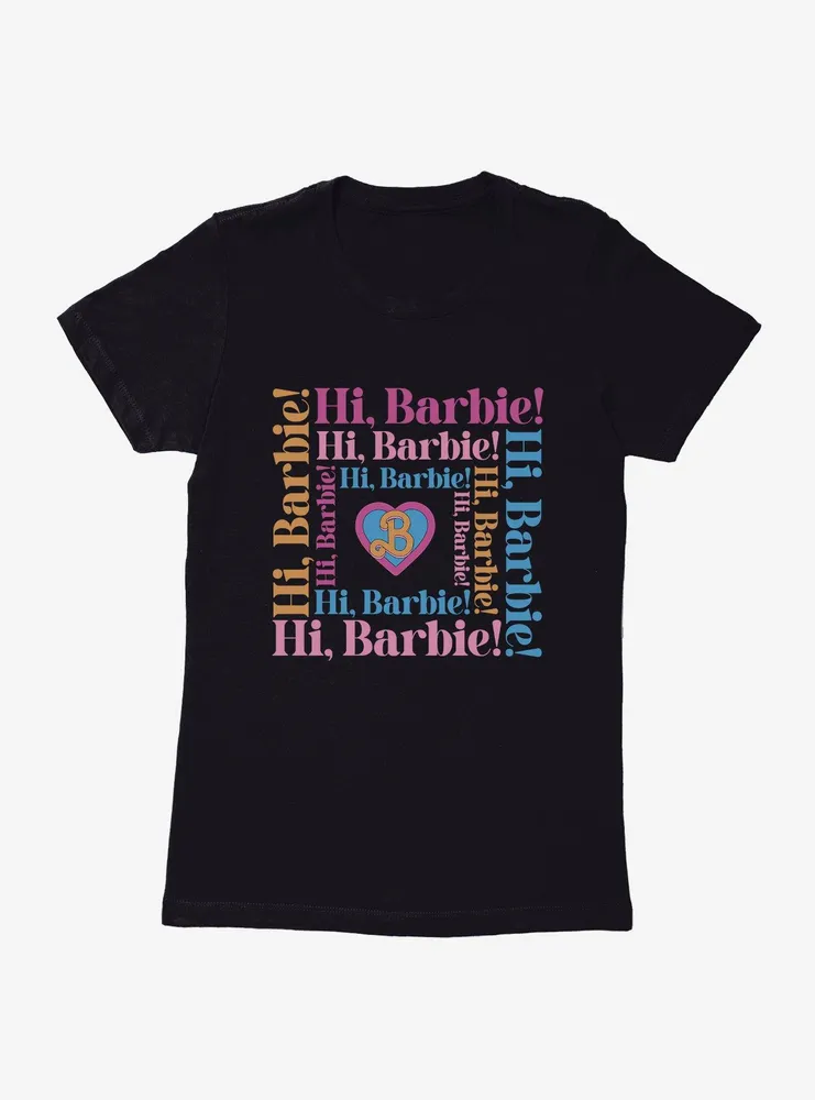 Barbie The Movie Hi Square Womens T-Shirt