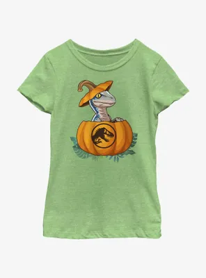 Jurassic Park Raptor Pumpkin Hatch Youth Girls T-Shirt