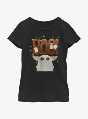 Star Wars The Mandalorian Boo Ghost Grogu Youth Girls T-Shirt