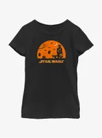 Star Wars The Mandalorian Mando And Grogu Haunt Youth Girls T-Shirt