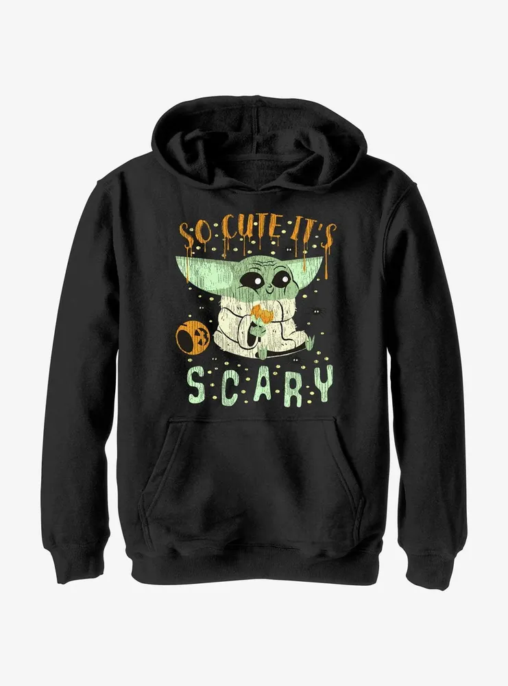 Star Wars The Mandalorian So Cute It's Scary Grogu Youth Hoodie