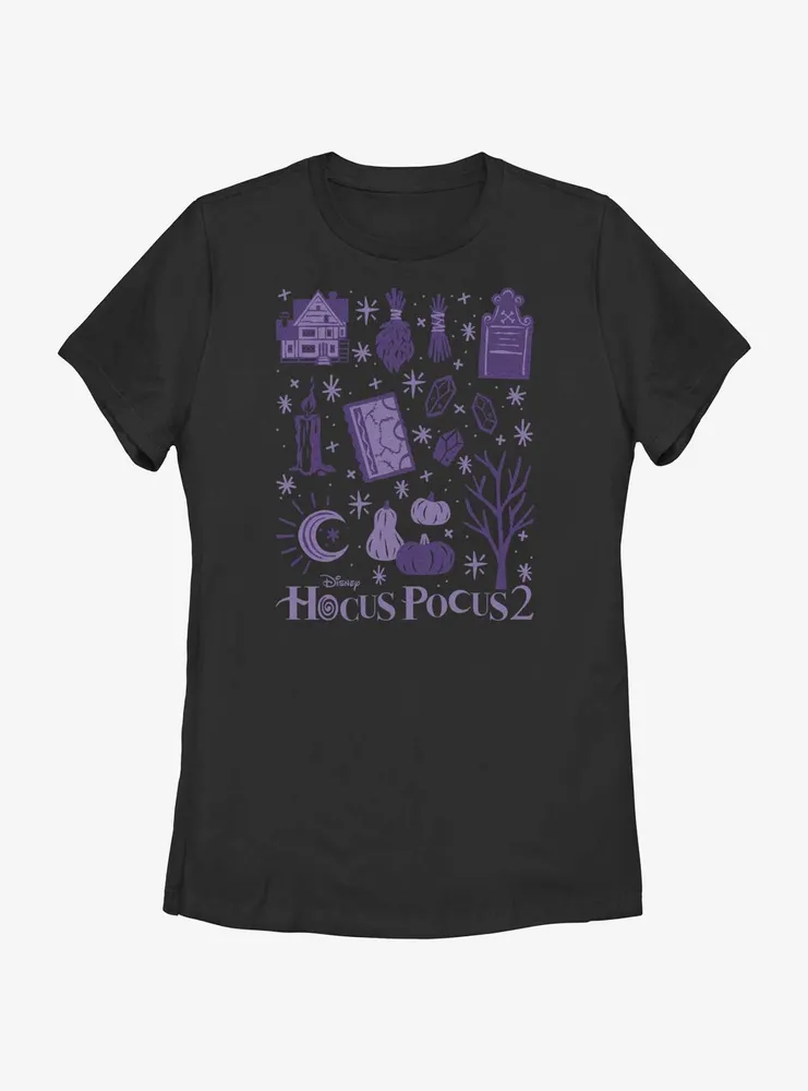 Disney Hocus Pocus Witchy Items Womens T-Shirt