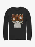 Star Wars The Mandalorian Boo Ghost Grogu Long-Sleeve T-Shirt