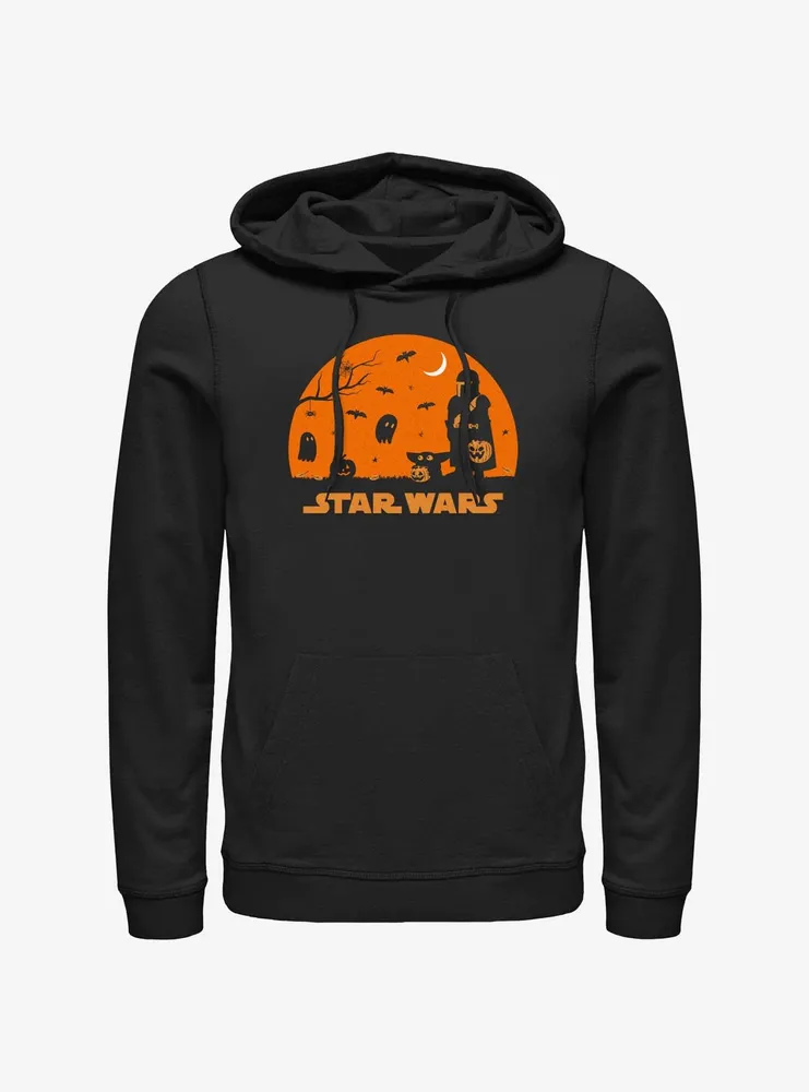 Star Wars The Mandalorian Mando And Grogu Haunt Hoodie