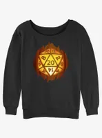 Dungeons & Dragons Dice Pumpkin Slouchy Sweatshirt