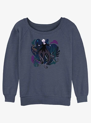 Disney The Little Mermaid Ursula With Her Eels Girls Slouchy Sweatshirt