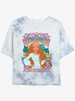 Disney The Little Mermaid Ariel Trust Your Inner Voice Girls Tie-Dye Crop T-Shirt