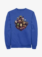 Marvel Guardians Of The Galaxy Badge Group Sweatshirt