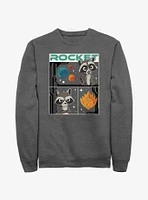 Marvel Guardians Of The Galaxy Rocket Three Boxes Sweatshirt