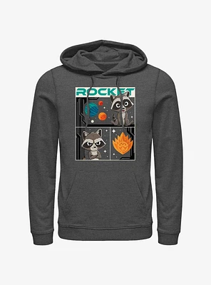 Marvel Guardians Of The Galaxy Rocket Three Boxes Hoodie