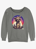 Marvel Guardians Of The Galaxy Rocket Girls Slouchy Sweatshirt